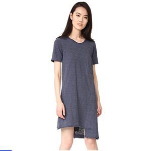 Wilt (MSRP $160) Shifted Pocket Tee Tunic in Blue Small (w1)